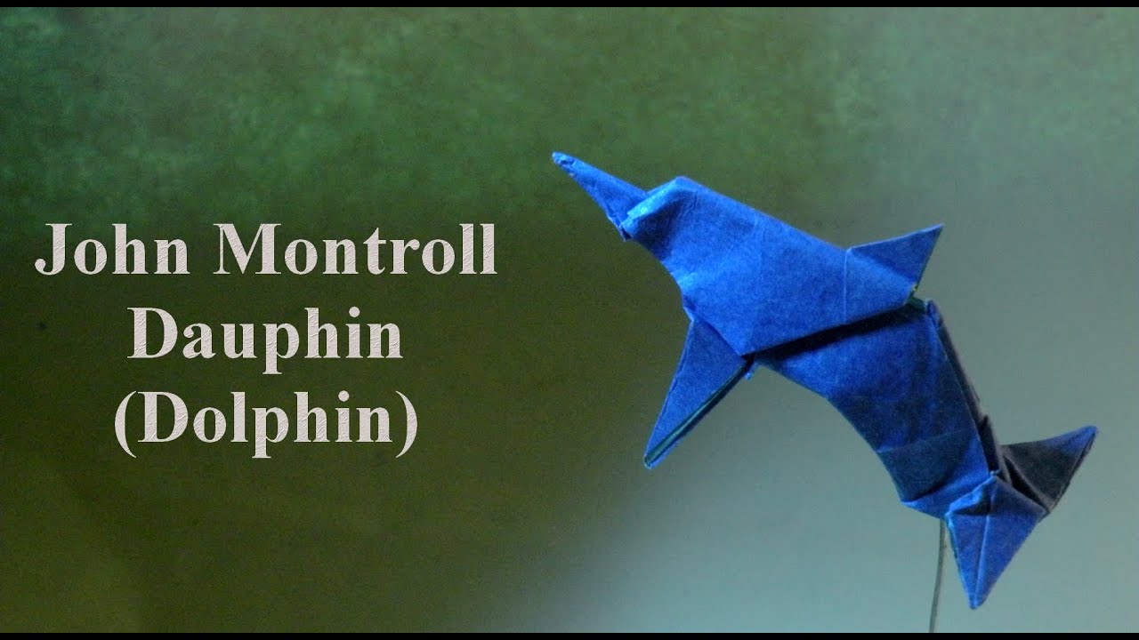 TUTORIEL Origami - Dauphin de John Montroll (Dolphin)