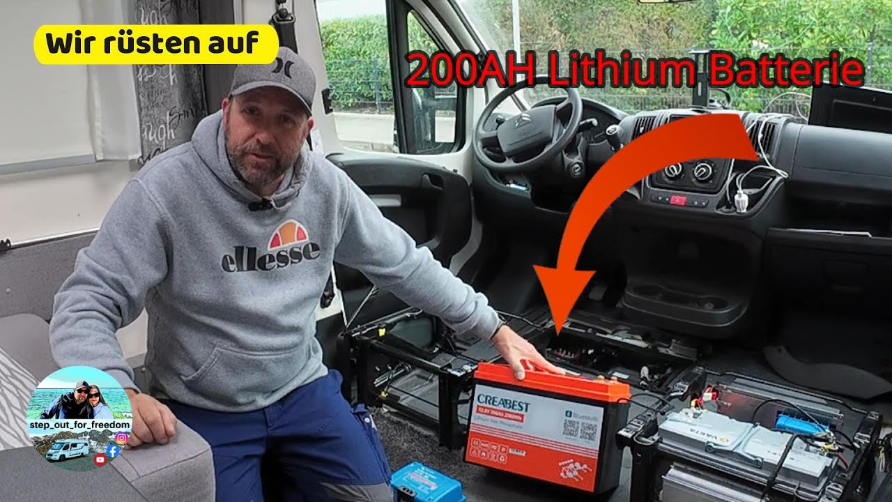 CREABEST 200AH LiFePo4 Lithium Batterie im Wohnmobil🔋  | Unsere AGM-Batterie fliegt raus | DIY |