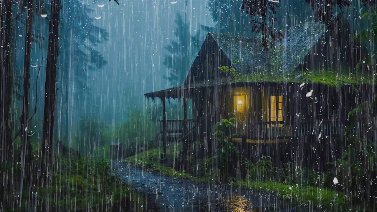 Rain Sounds for Sleeping – Strong Rain and Thunder Sounds for Relaxing Sleep