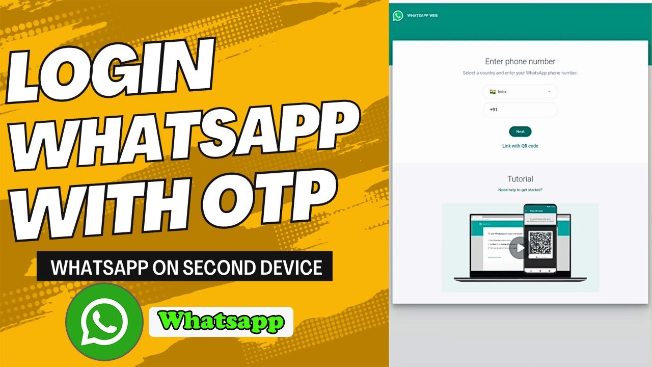 How To Login Whatsapp In Second Mobile With OTP | Whatsapp in Two Phones