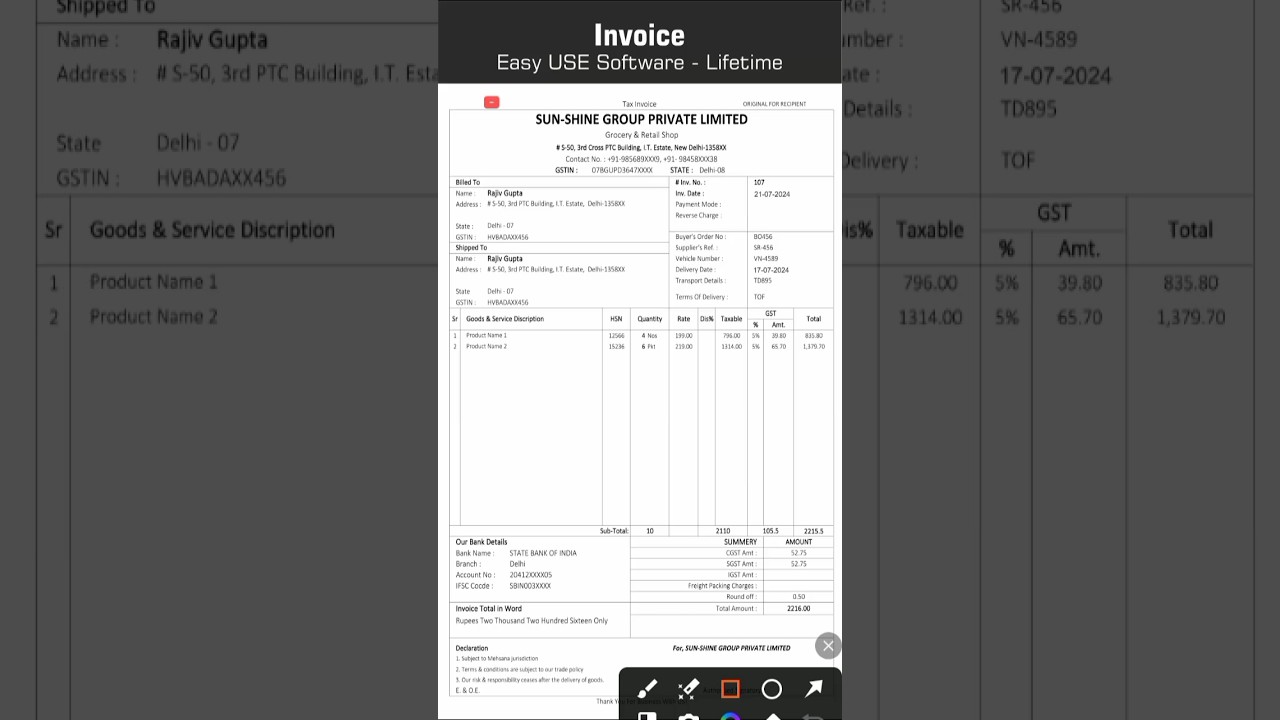 Best software for gst billing in india #tax #gst  #shorts