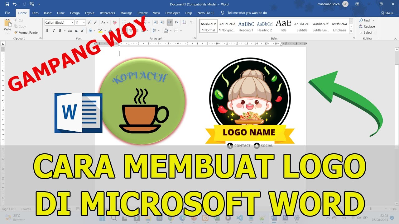 Cara Mudah Membuat Logo di Microsoft Word Untuk Pemula