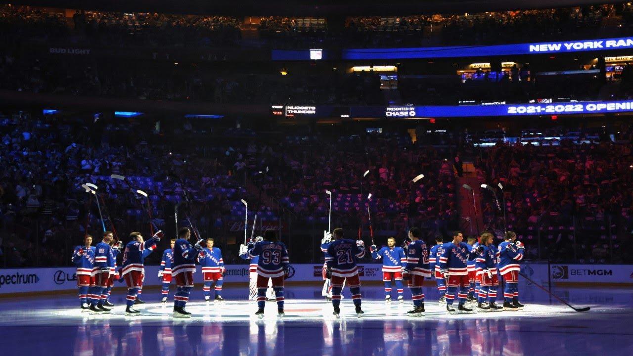 New York Rangers Player Introductions (2021-2022 Home Opener)