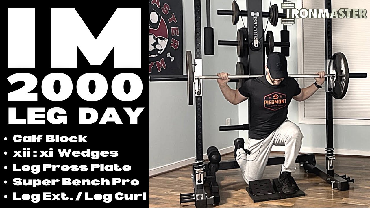 Ironmaster 2000 / IM 2000 Lower Body Workout for Quadriceps, Hamstrings, and Calves + Super Bench