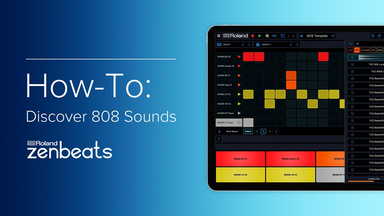 Zenbeats How-To | Discover 808 Sounds