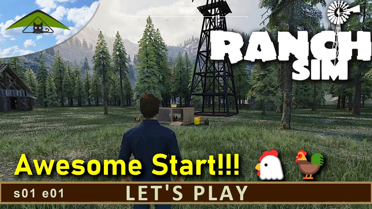 Awesome Start! 🐔🐓 👨&zwj;🌾 | Let's Play Ranch Simulator s01 e01
