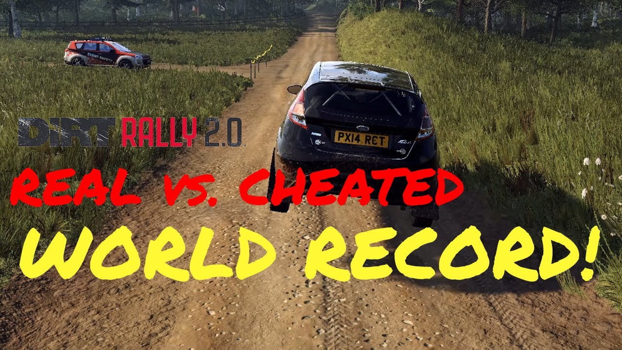 REAL vs. CHEATED WORLD RECORD - Dirt Rally 2.0 - Jezioro Lukie - Ford Fiesta R2