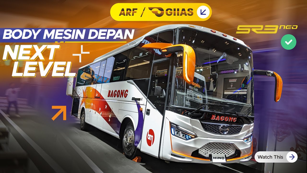 BUS MESIN DEPAN PALING CAKEP !! Inilah Legacy SR3 Neo FE Karoseri Laksana di GIIAS 2024