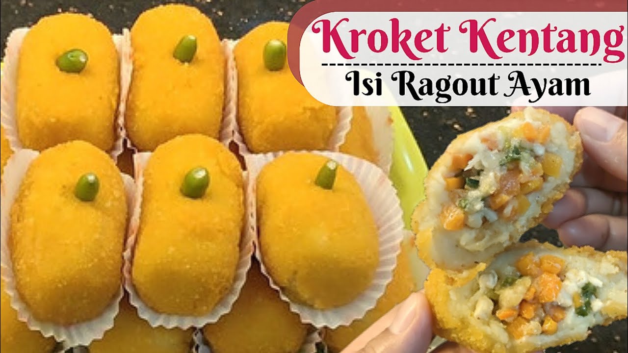 Resep Kroket Kentang Isi Ragout Ayam | Garing Di Luar, Lembut Di Dalam