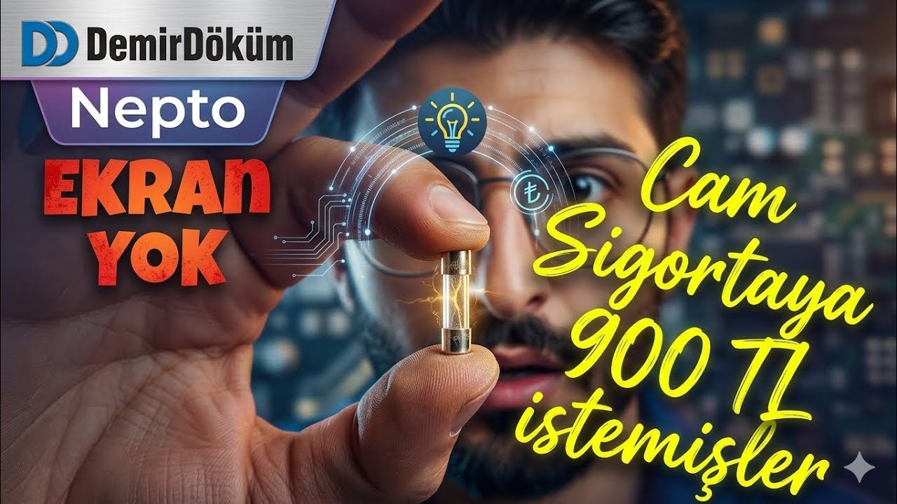KOMBİDE ELEKTRİK YOK ! KOMBİDE EKRAN YOK ! DEMİRDÖKÜM NEPTO