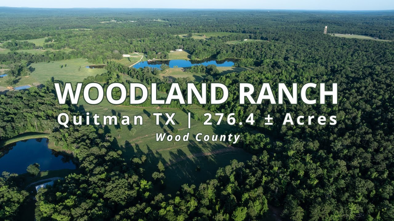 SOLD! Texas Luxury Ranch for Sale Woodland Ranch Two Hours East of Dallas