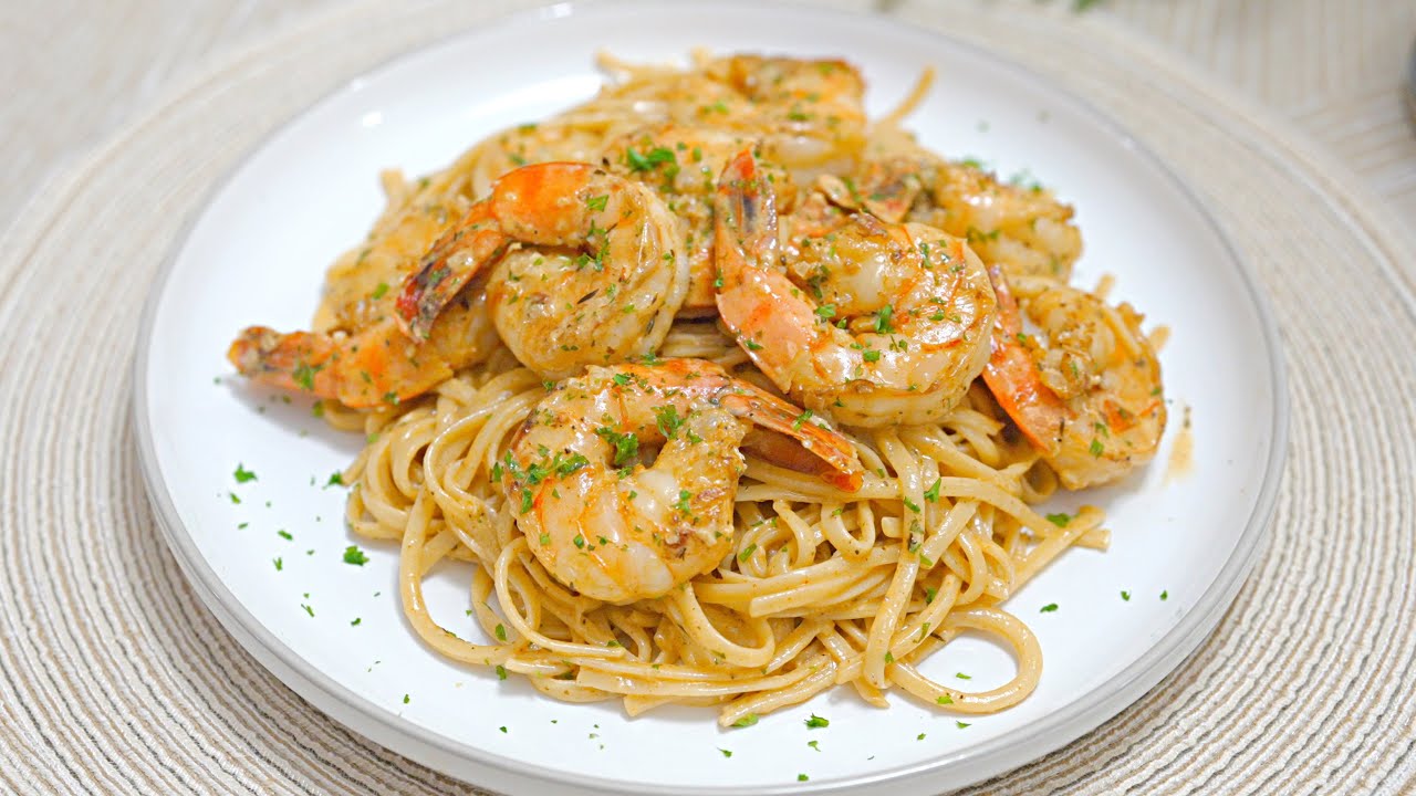 CREAMY Cajun Shrimp Scampi Recipe