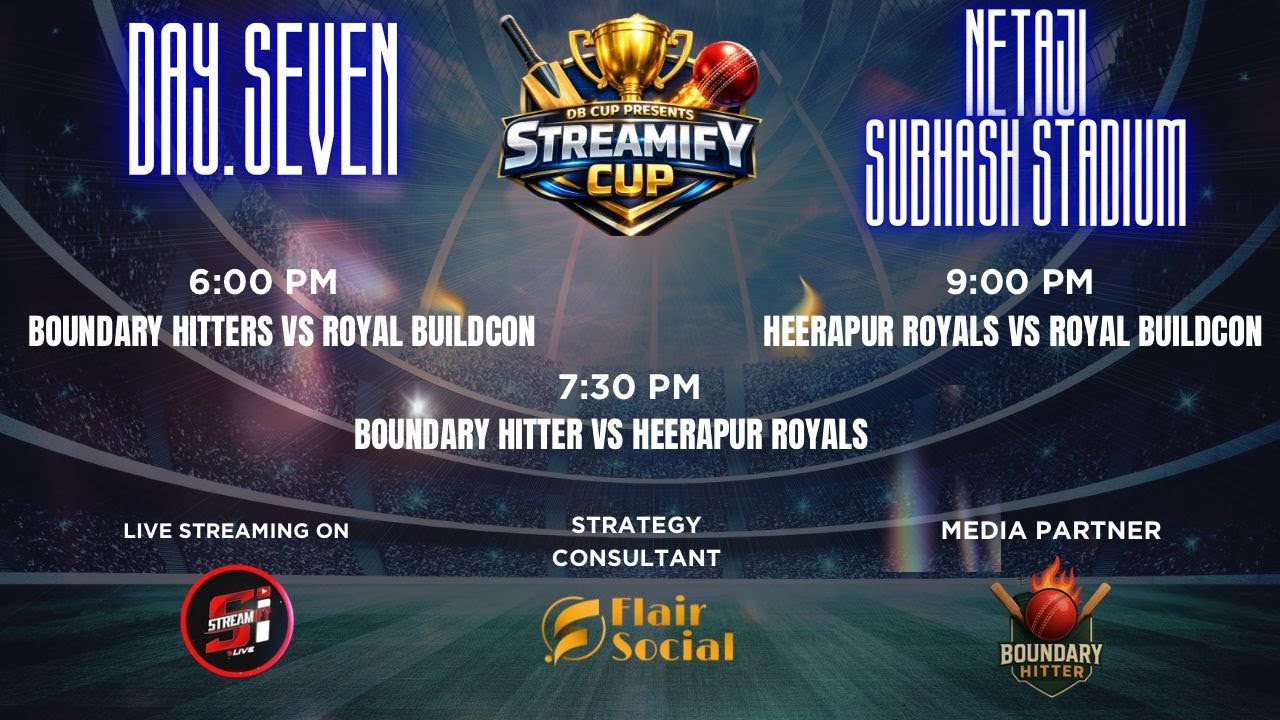 DAY 7 | DB CUP PRESENTS STREAMIFY CUP | SEASON 1 |