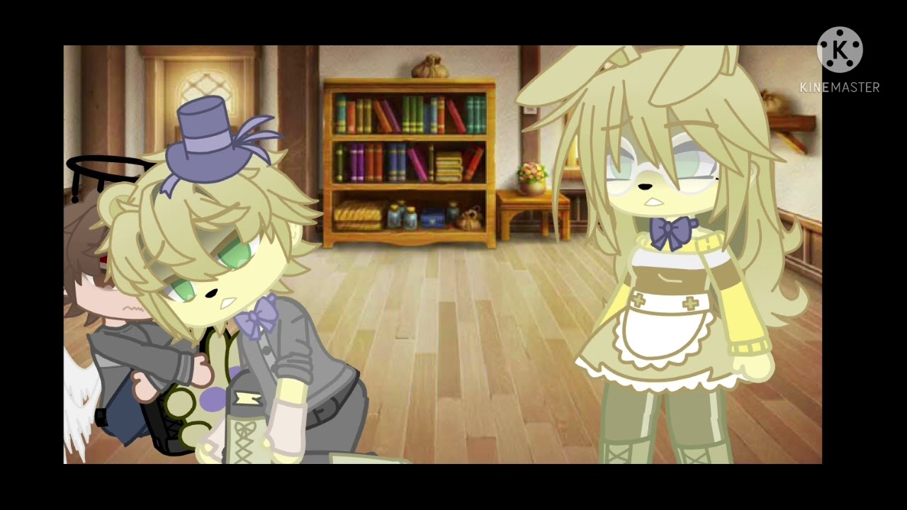 Chris, FredBear, and Spring Bonnie in a room together