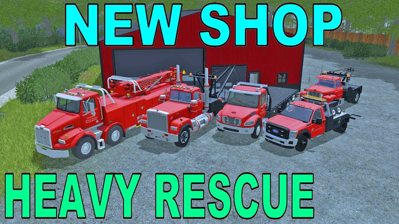 Farming Simulator 17 | New Heavy Rescue Headquarters | New Tow Trucks | New Map