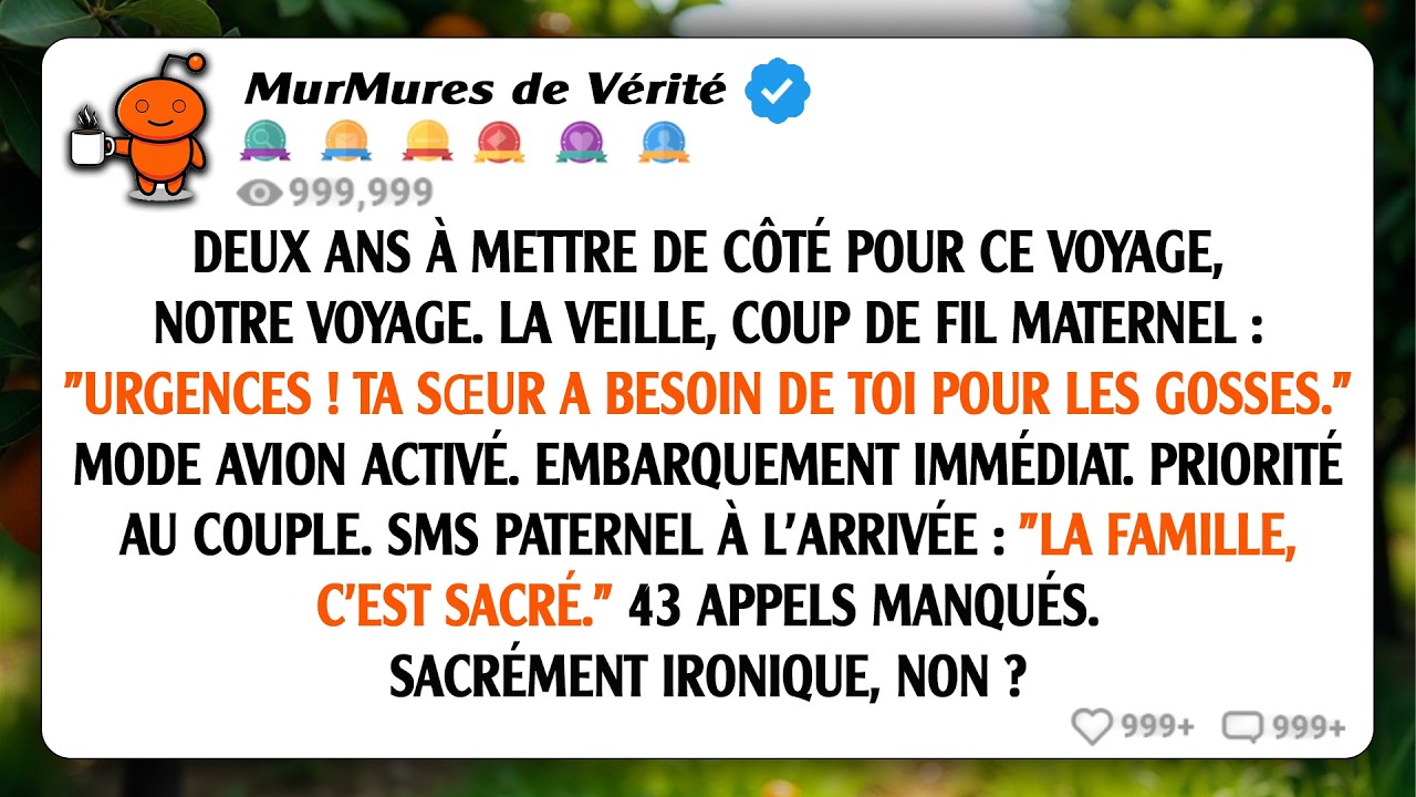 J'ai dit non à ma famille pour la première fois. À l'atterrissage, j'avais 43 appels manqués