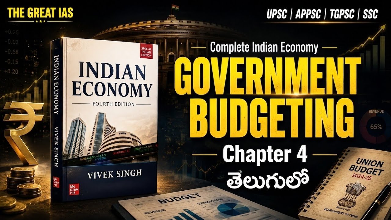 Government Budgeting  | Indian Economy in Telugu Chapter 4 | UPSC APPSC TGPSC SSC