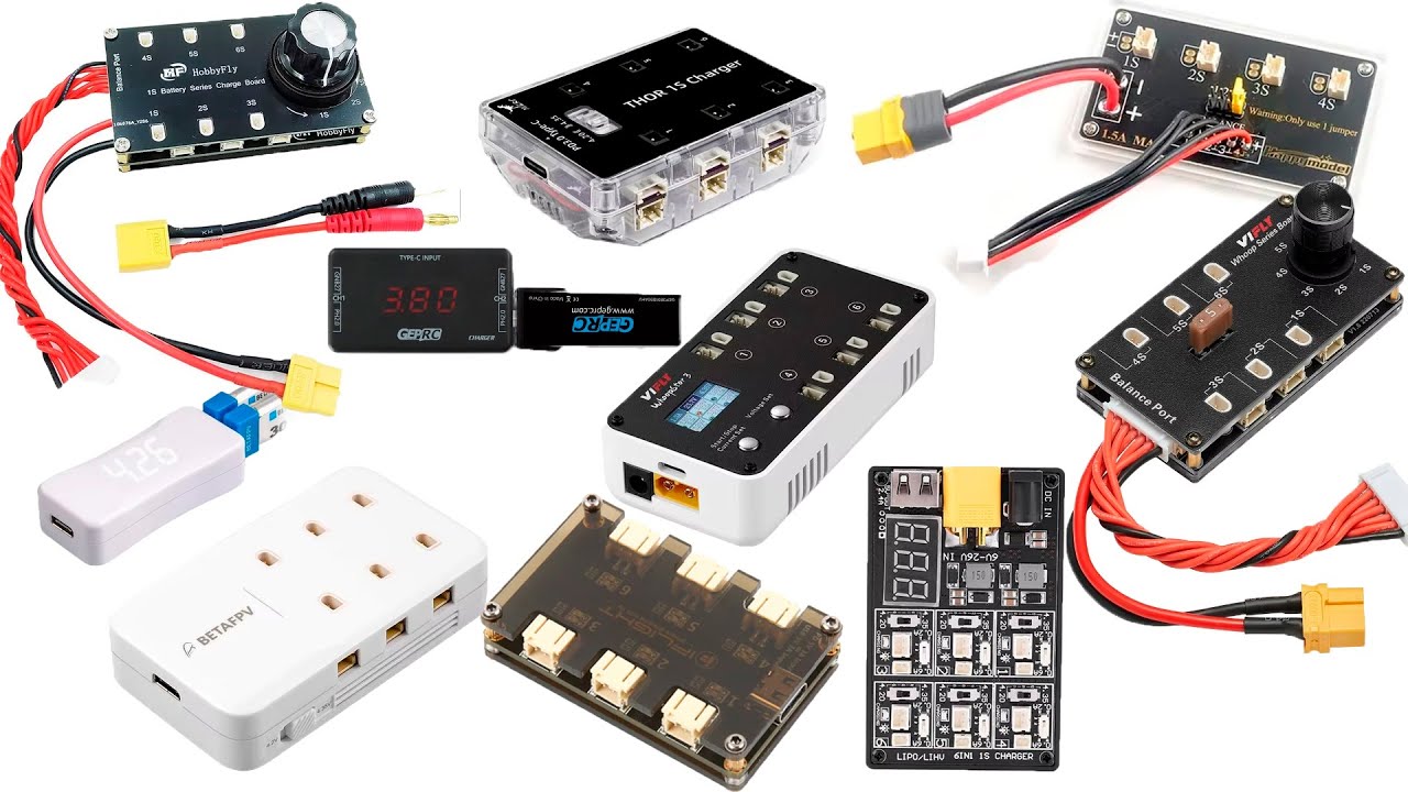 Зарядки для FPV 1S LiPo LiHv. Все зарядки в одном видео!