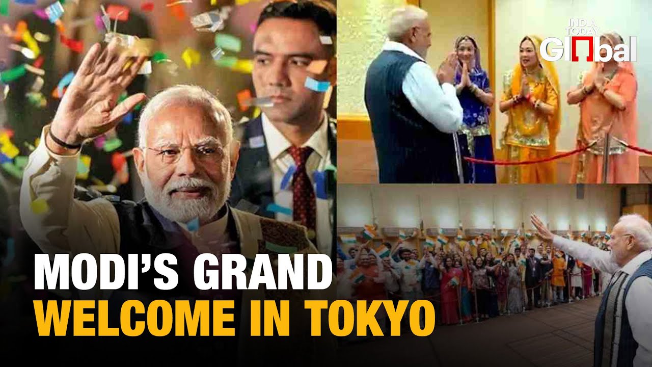 Modi&rsquo;s Thunderous Welcome In Tokyo | India-Japan Summit Highlights