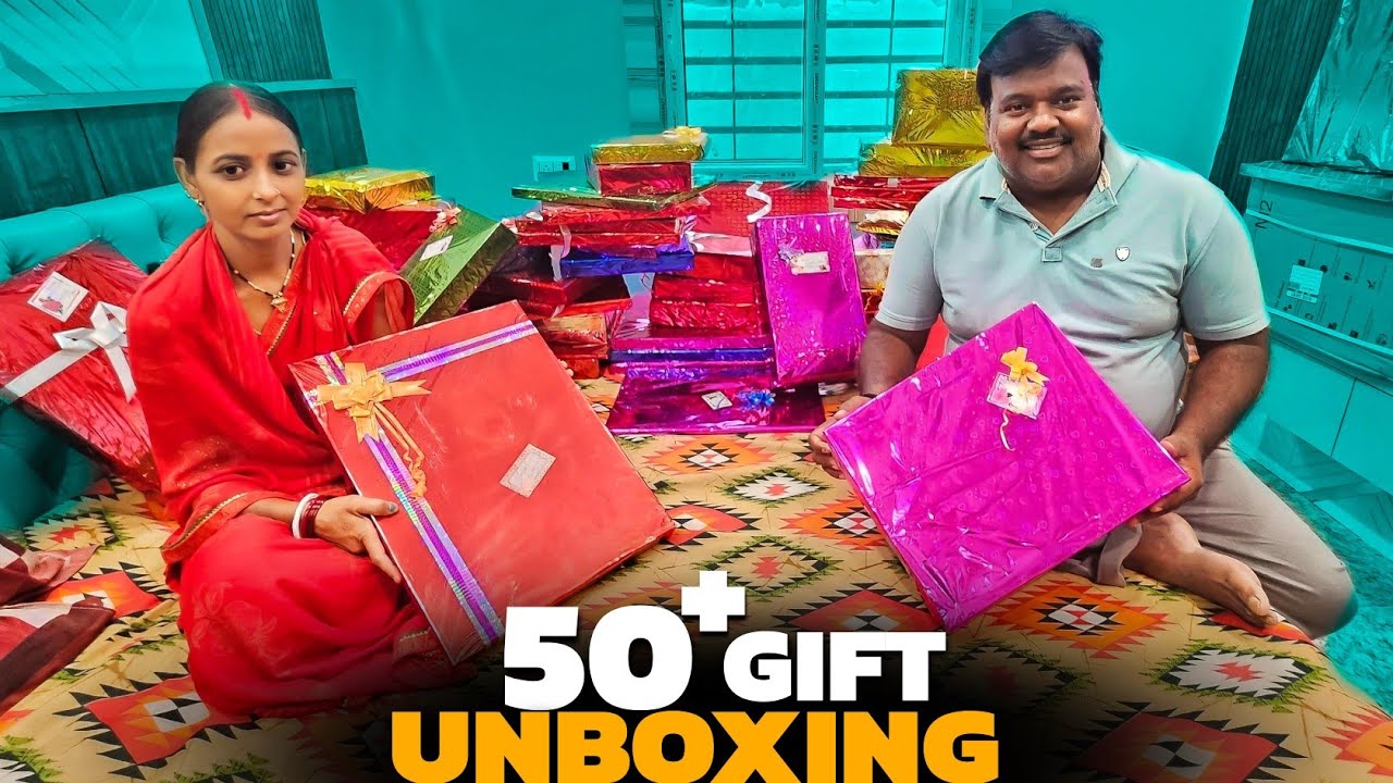 50+ Gift Unboxing Itna Sara Gift Mila 😍 || Cooking With Indian Truck Driver