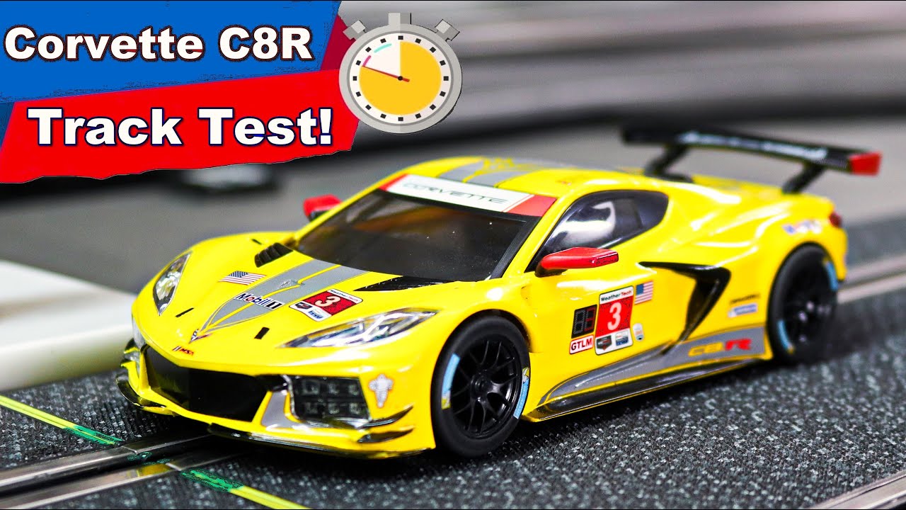Scalextric Corvette C8R slot car track test! Not what I expected