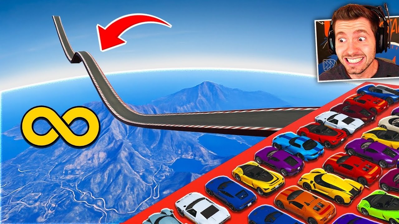 GTA V Online: (novo) MEGA RAMPA curvada no LIMITE DO MAPA! INFINITO