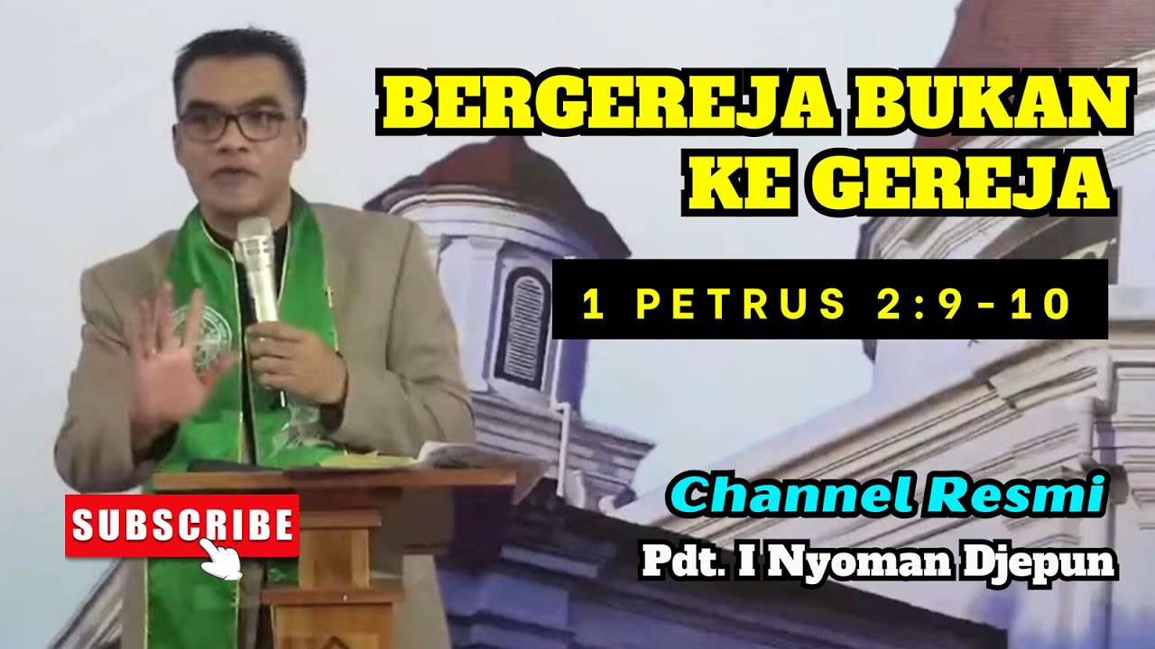 Bergereja Bukan ke Gereja |  1 Petrus 2:19_10