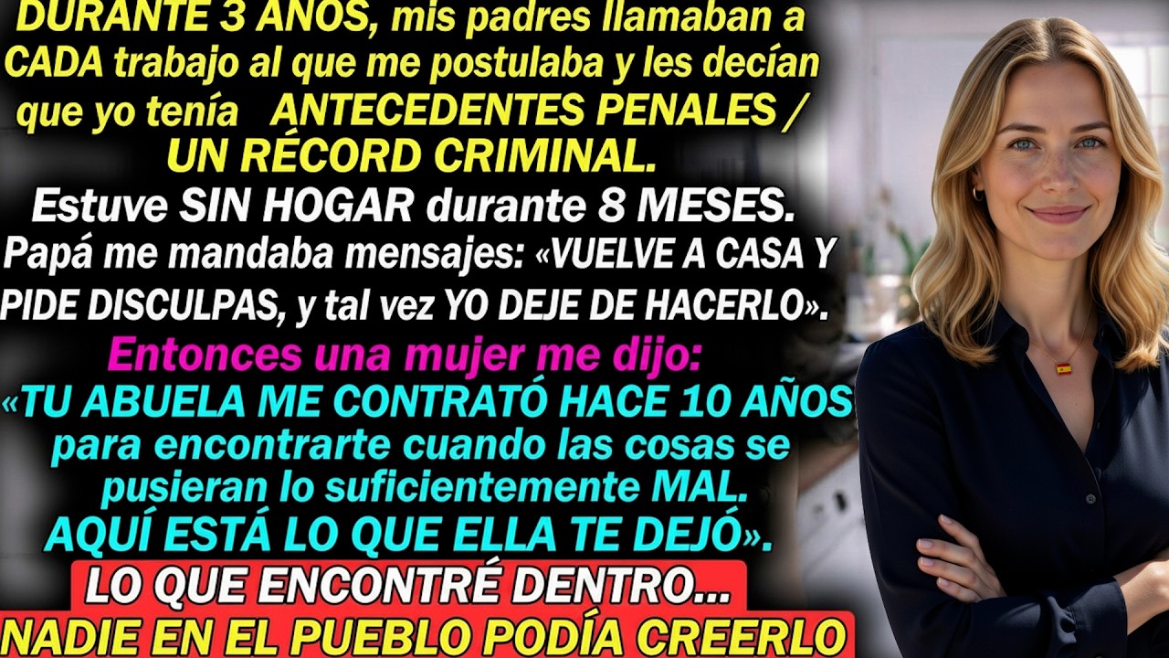 Mis viejos llamaban a todos mis trabajos y decían que yo tenía antecedentes / que estaba fichado