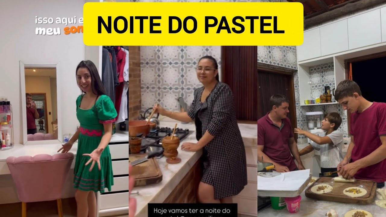 SARA KELLEN FAZ NOITE DO PASTEL COM ANA CECÍLIA E NENÉM 