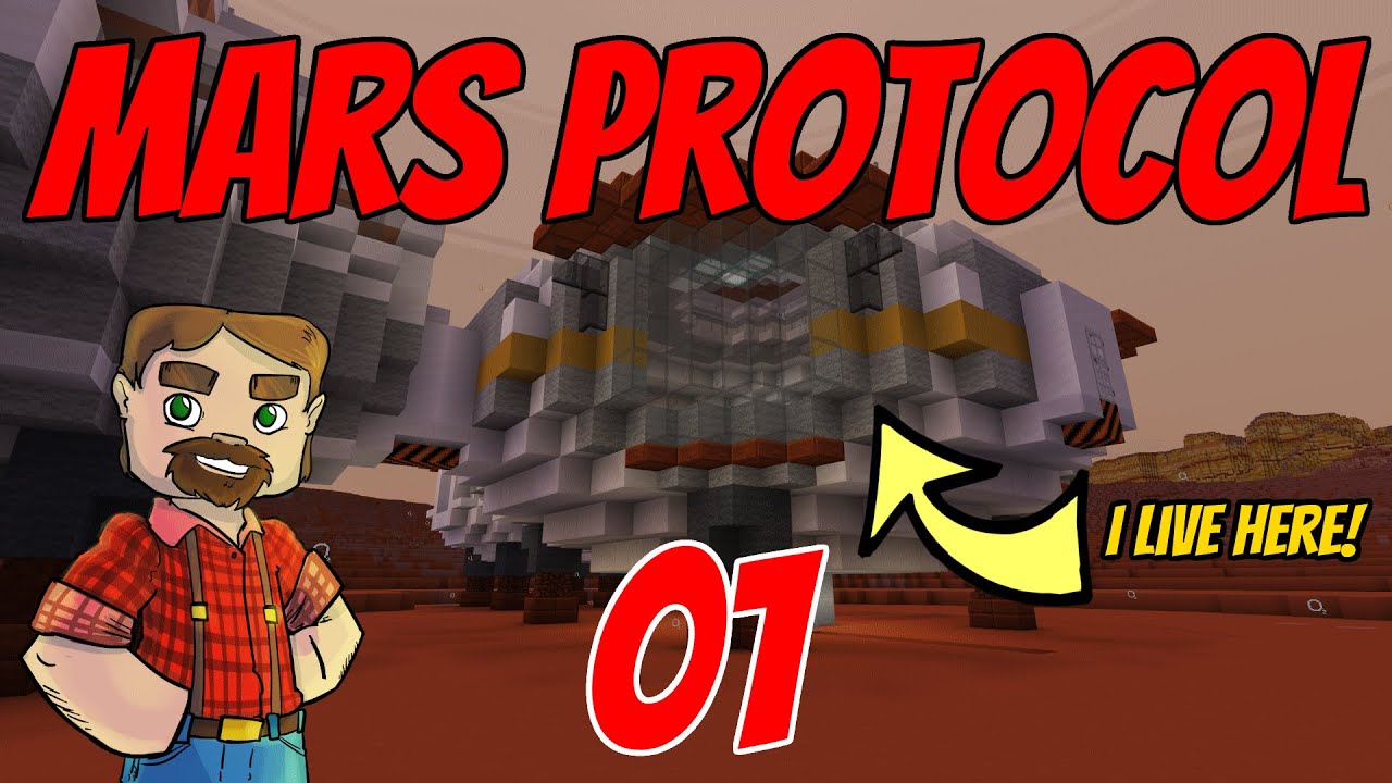 Карта Minecraft: Протокол Марс 1 - МЫ ЖИВЕМ ЗДЕСЬ СЕЙЧАС!