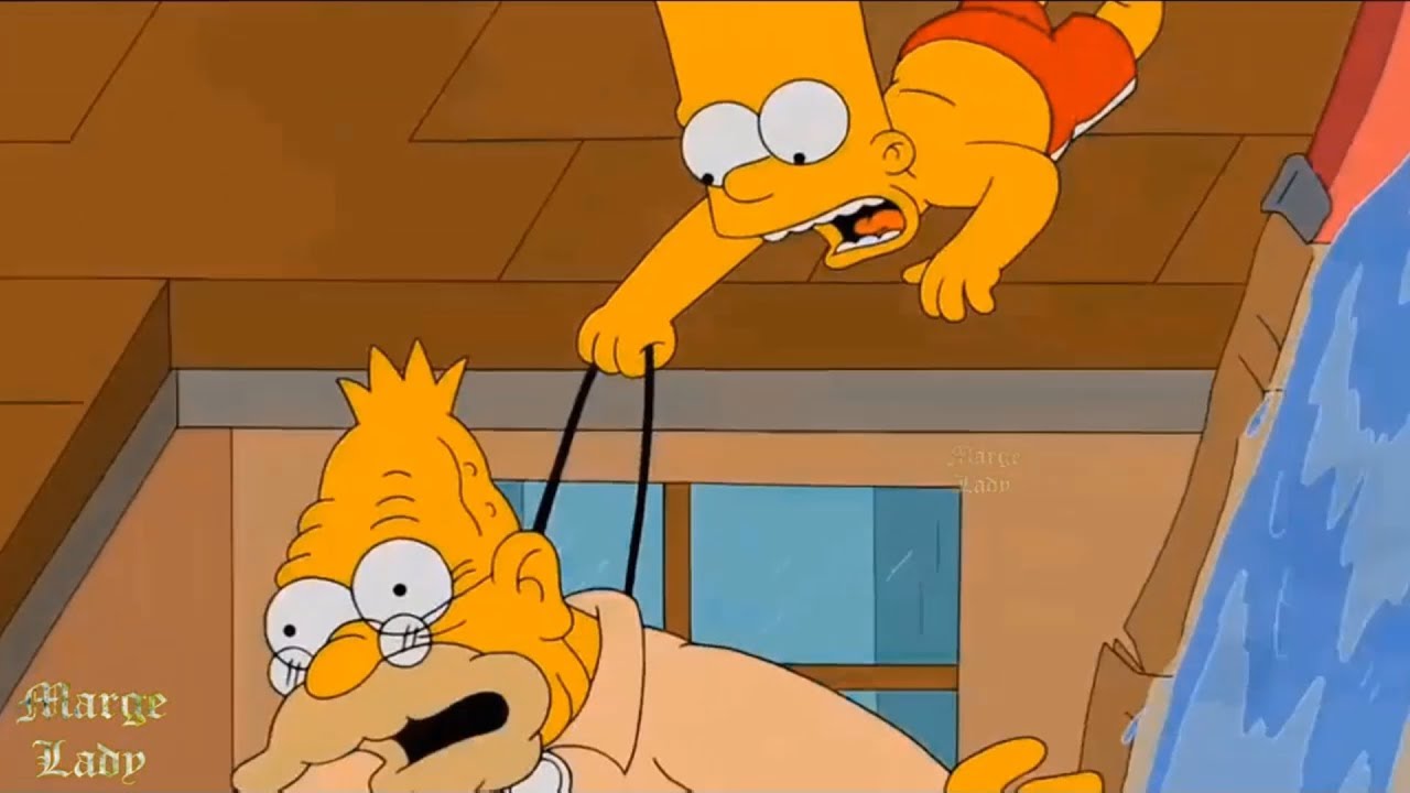 The error occurred when Grampa played water slides!