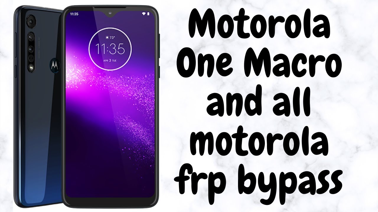 Motorola One Macro AND all motorola android 9 FRP Bypass 2020 method