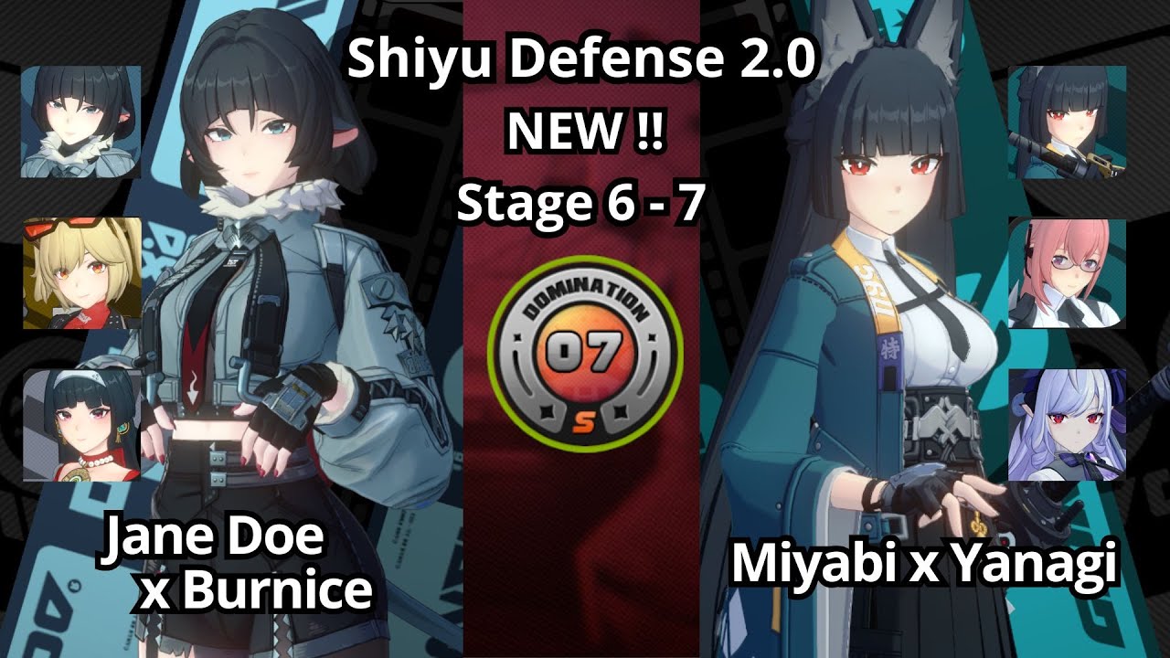 NEW !! M0 Jane Doe x Burnice & M0 Miyabi x Yanagi - Shiyu Defense Zenless Zone Zero 2.0