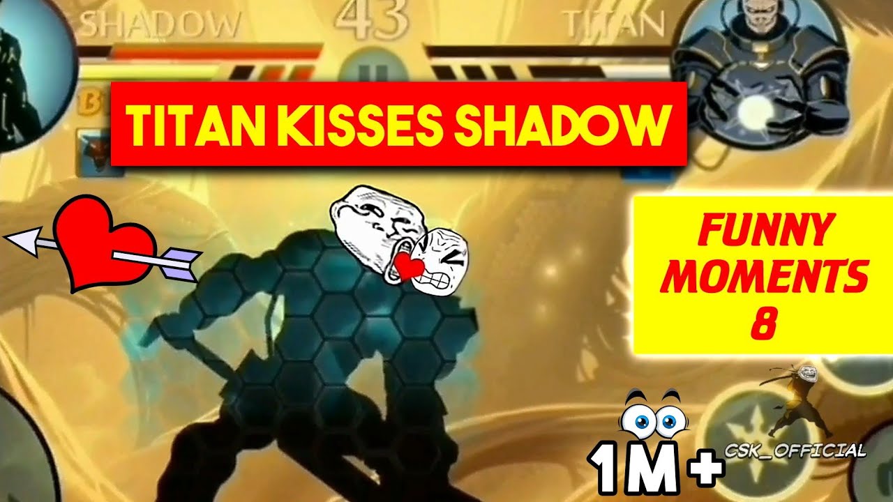 Titan Kisses Shadow | Funny Moments 8 | Shadow Fight 2