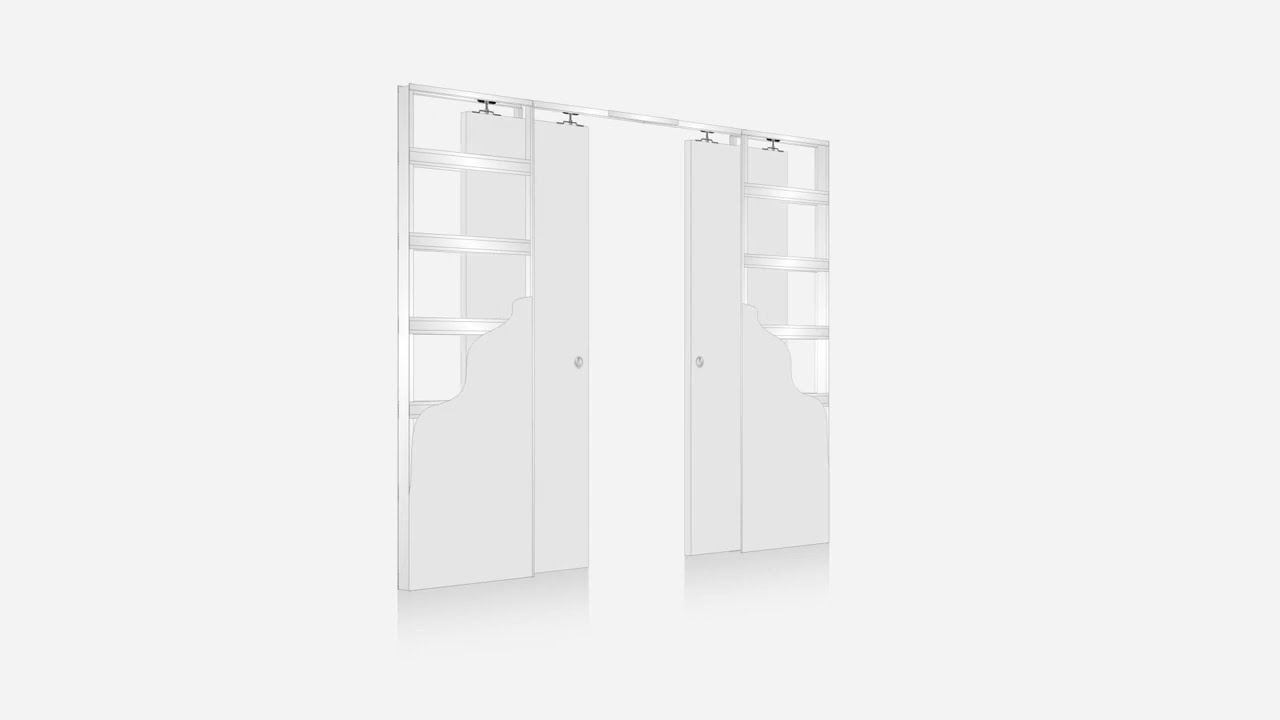 Eclisse Double Unico Classic Double Pocket Door System