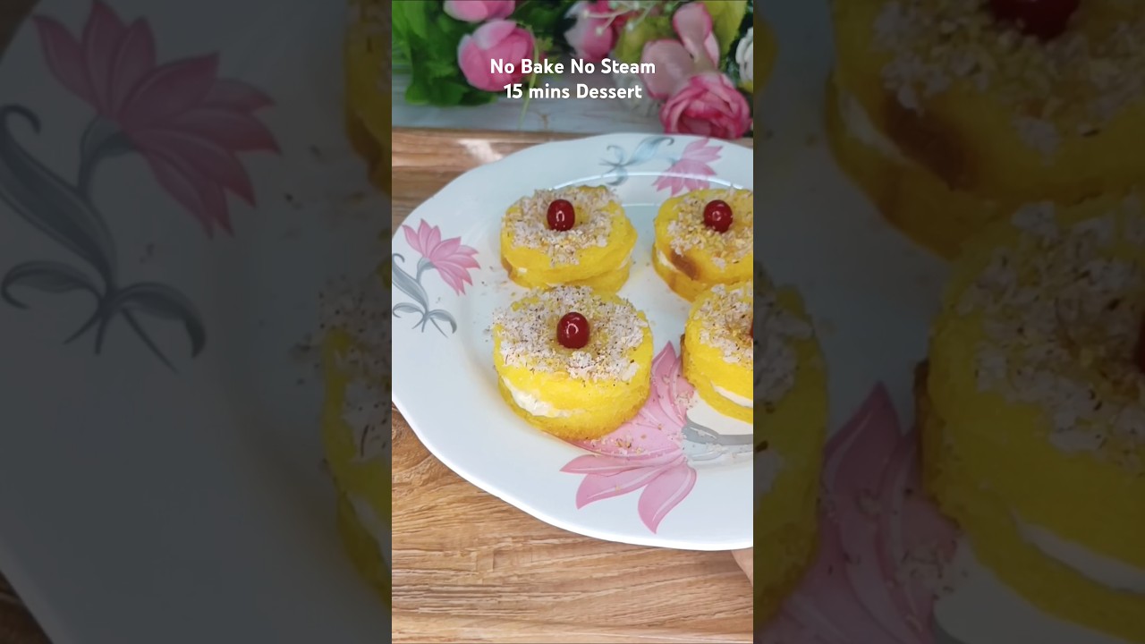 15 mins easy Dessert recipe melts in your mouth #shorts #ytshorts #dessert  #shortsfeed