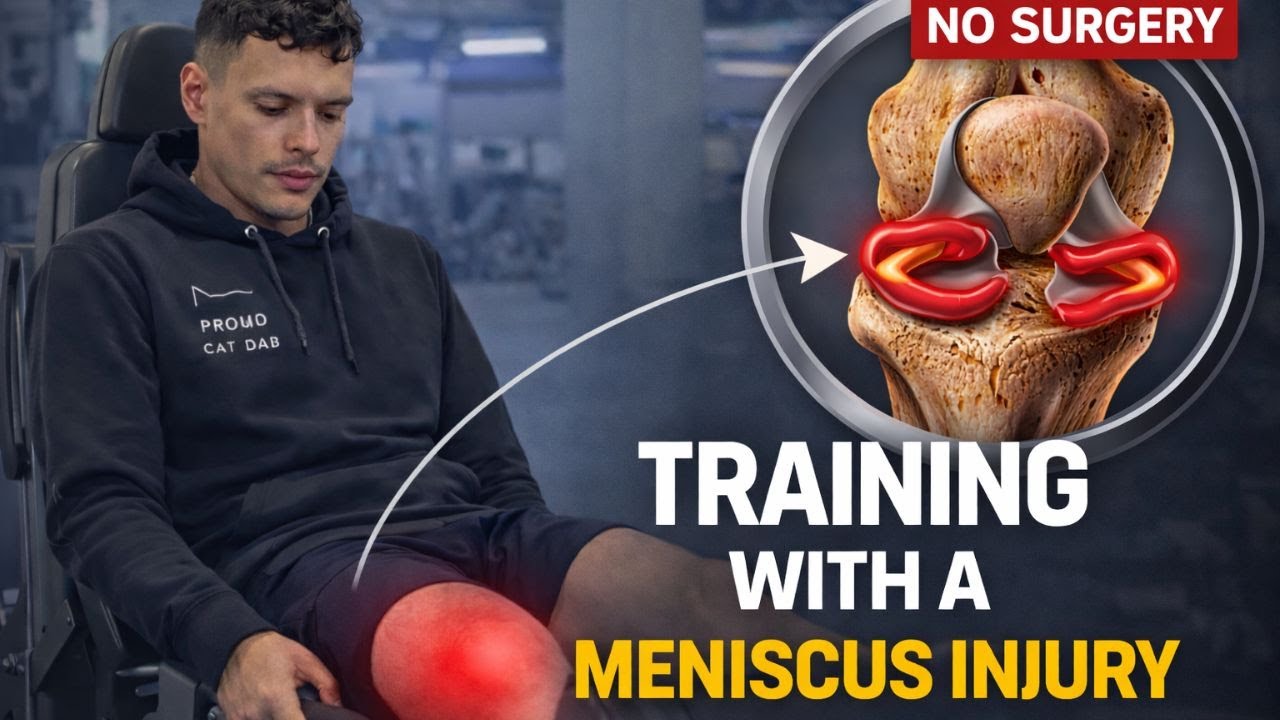 Training With a Meniscus Injury (No Surgery) | Rehab Leg Workout, Mindset & Nutrition Vlog