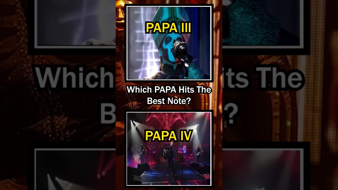 GHOST - Cirice Vocal Comparison - Which Papa Is Best? #ghost #tobiasforge #shorts
