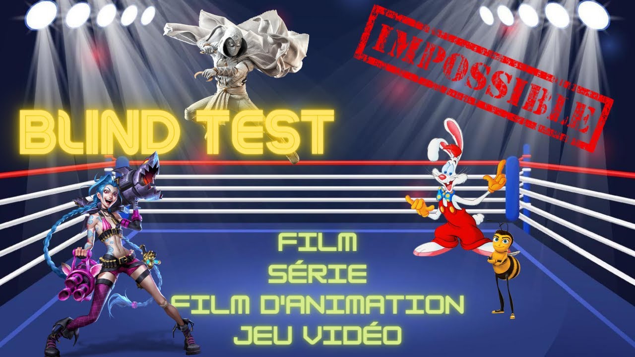 Blind Test 7 - 100 extraits (Films, Séries, Films d'animations, Jeux vidéos) - Partie 4/4