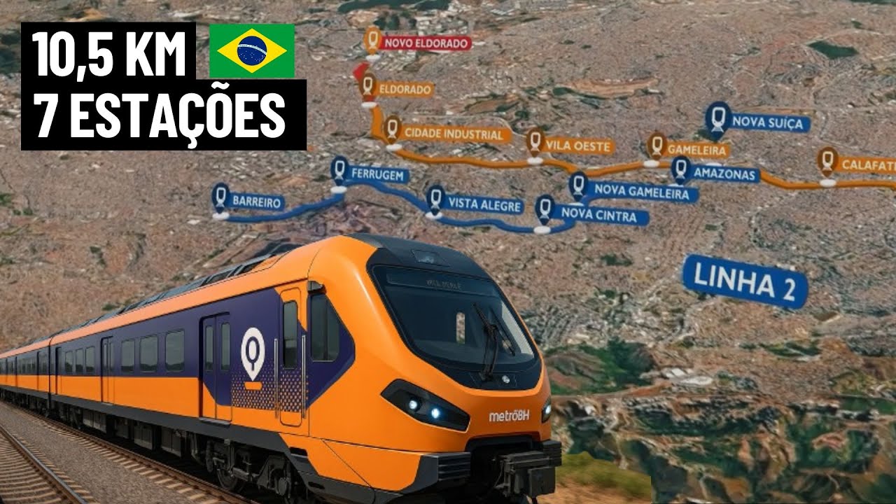 Linha 2 em Obras: O Trecho Mais Esperado do Metr&ocirc; de BH Vai Sair!