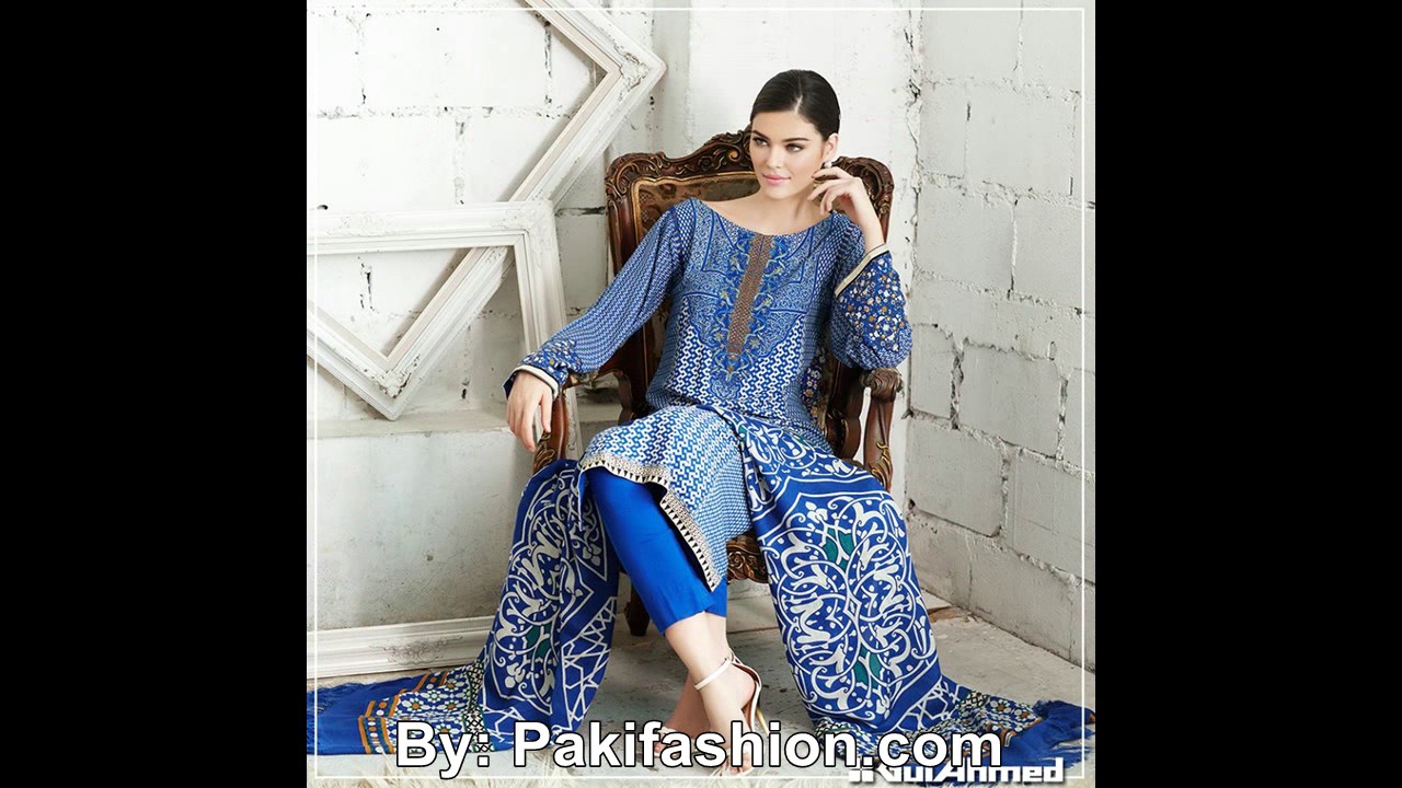 Latest Winter Dresses Collection By Gul Ahmed 2016