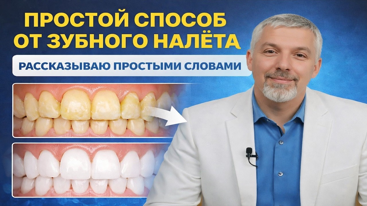 Простой способ от зубного налета