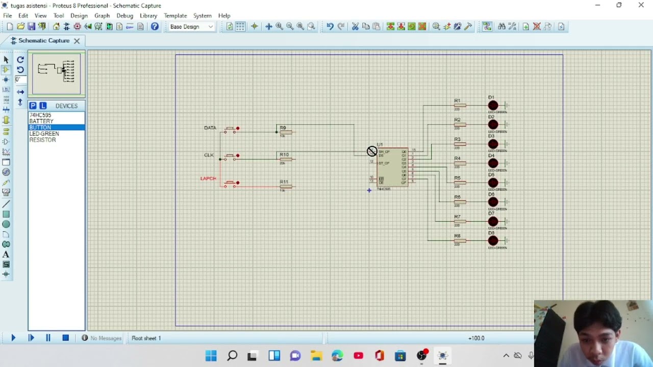 merangkai shift register SIPO