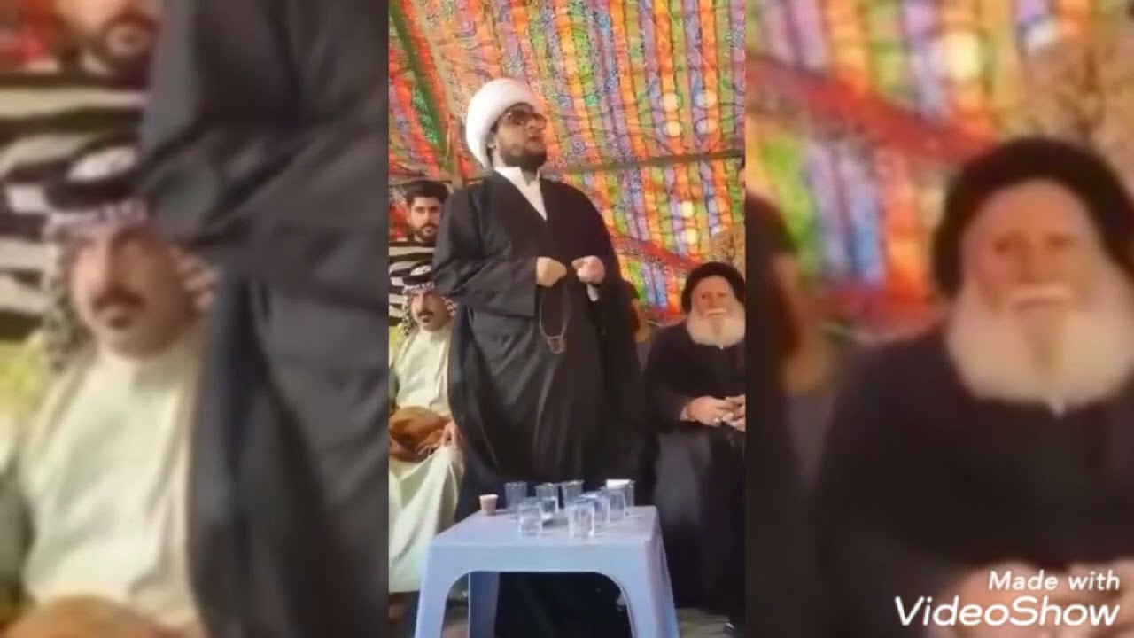 جانب من الفصل العشائري بين قبيلة بني لام وقبيلة مياح عشيرة الكويشات بغداد بحضور مهيب لمشايخ مياح