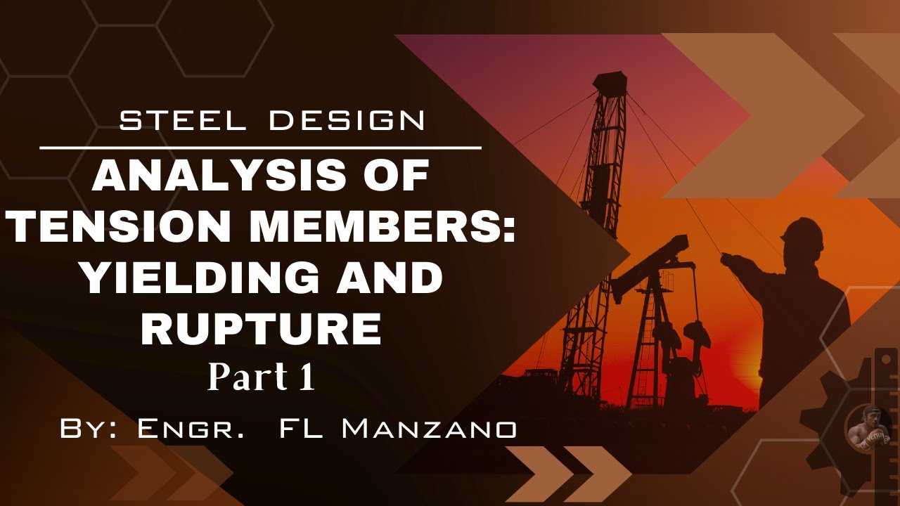 Steel Design: Analysis of Tension Members Sample Problem part 1- Yielding and Rupture (NSCP 2015)