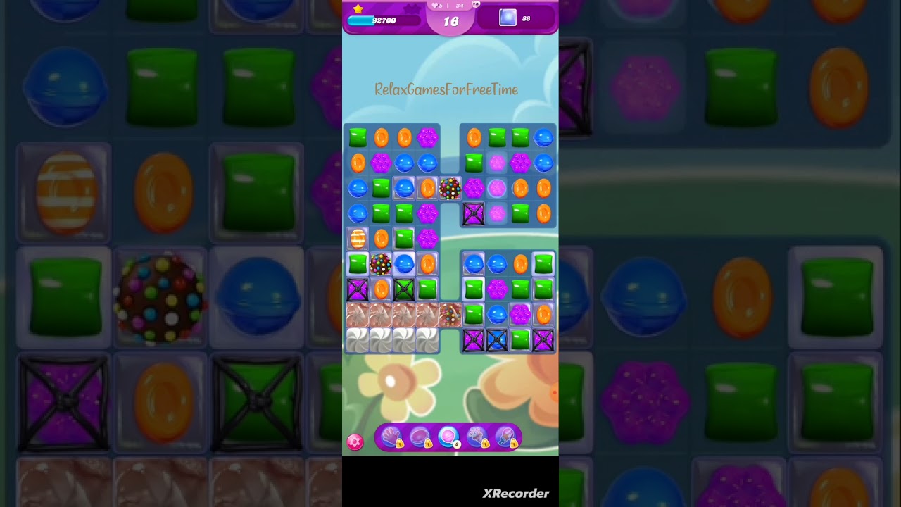 Candy Crush Soda Saga - Level 34 gameplay - 3 match puzzle game walkthrough