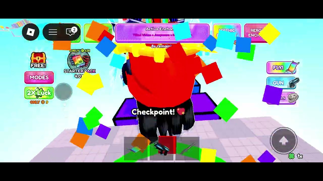 Play obby but your enchanted with 3 curses