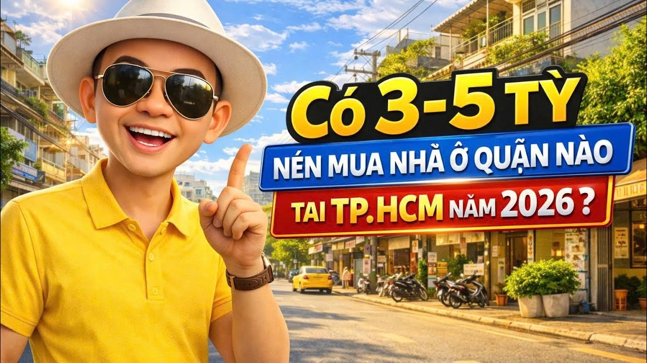 Có 3–5 tỷ nên mua nhà ở quận nào tại TP HCM năm 2026 ?