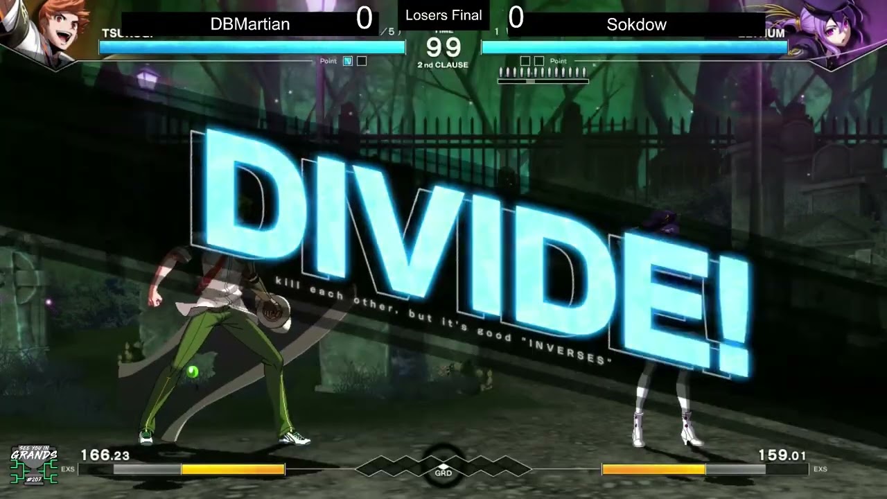 UNI 2 Side Bracket #2 | DBMartian (Tsurugi) vs Sokdow (Eltnum) - LF | Under Night In-Birth II
