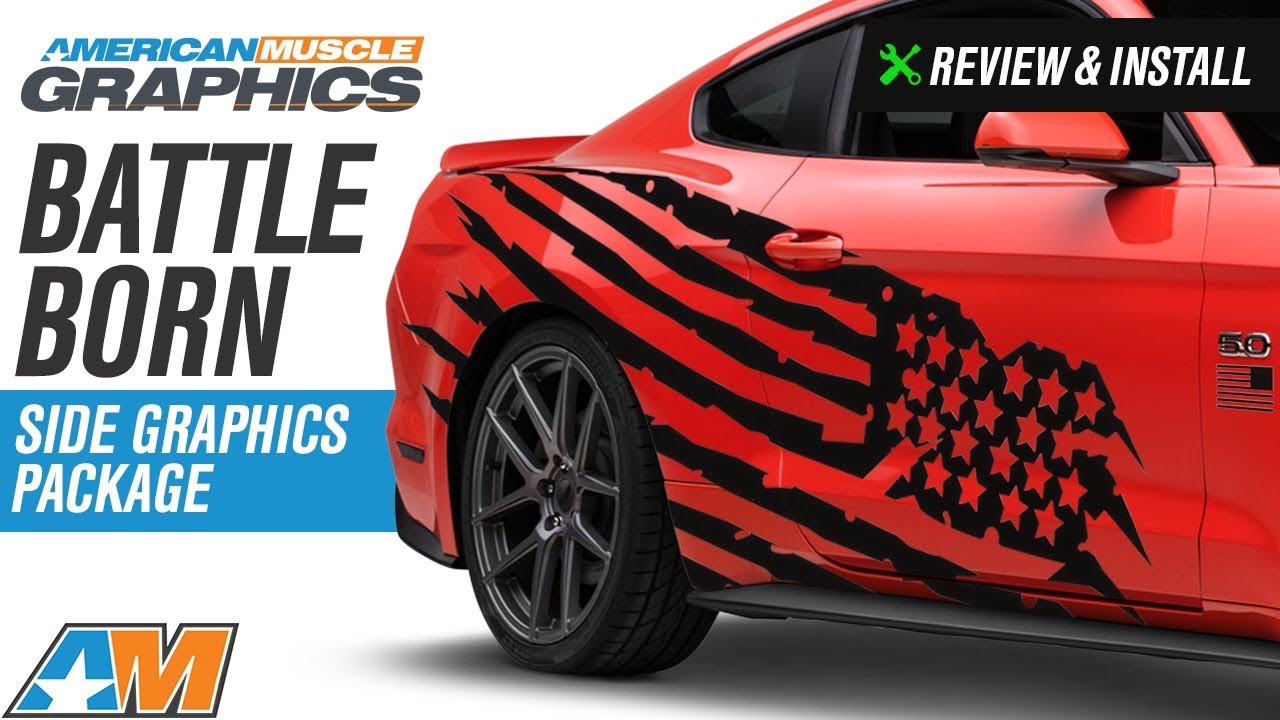 2005-2018 Mustang American Muscle Graphics Battle Born Side Graphics Package Review & Install